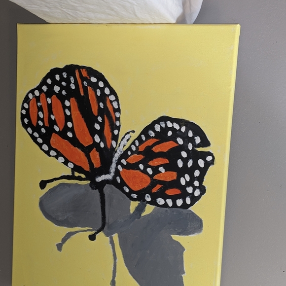 Painting of a butterfly - Picture 3 of 3